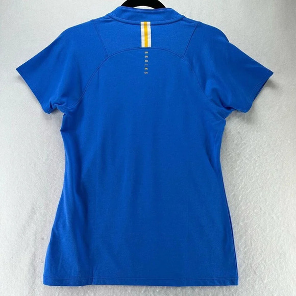 UCLA Bruins Under Armour Top Womens Size S HeatGear Henley Performance Blue - Picture 2 of 12